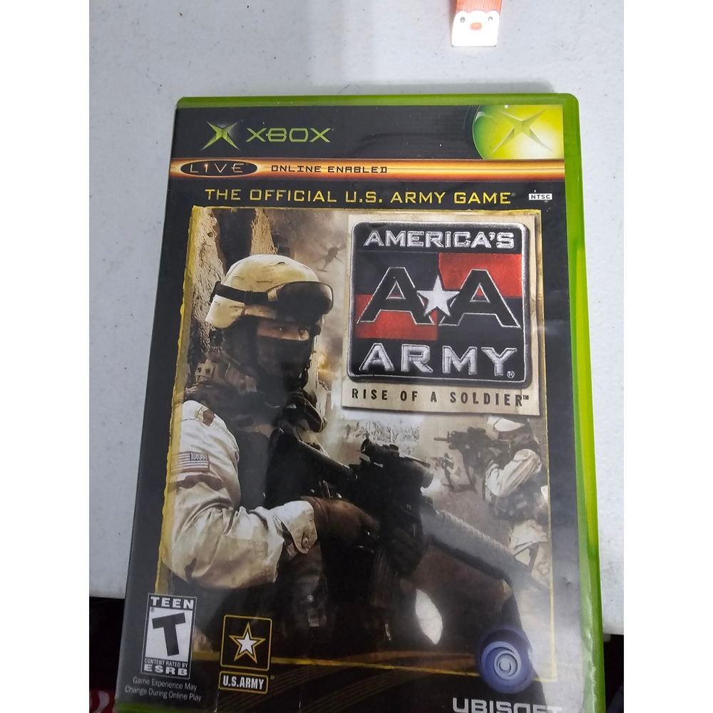 America's Army Rise of a Soldier Xbox Original Game Ubisoft 2005 CI Damaged Case